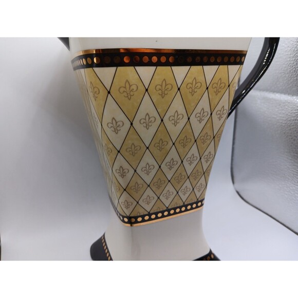 3 Piece Retired Mudpie Pitcher/Vase Trinket Box, Picture Frame Mud Pie Decor - Picture 9 of 15